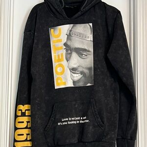 Chemistry Tupac oversized hoodie. Black tie dyed. Good condition . Size M